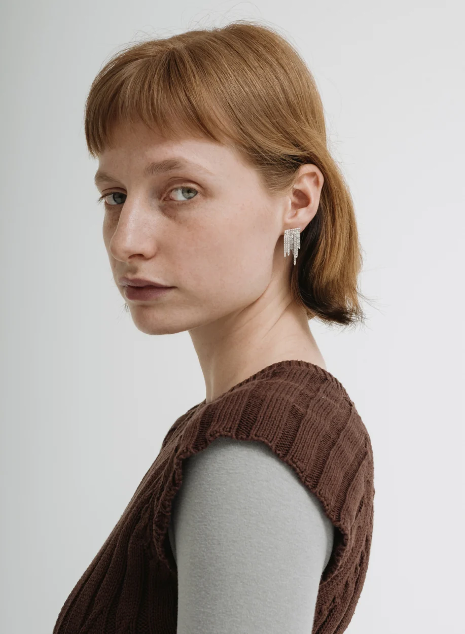 Earrings, Disco Silver, Big - Martine Viergever - Image 3