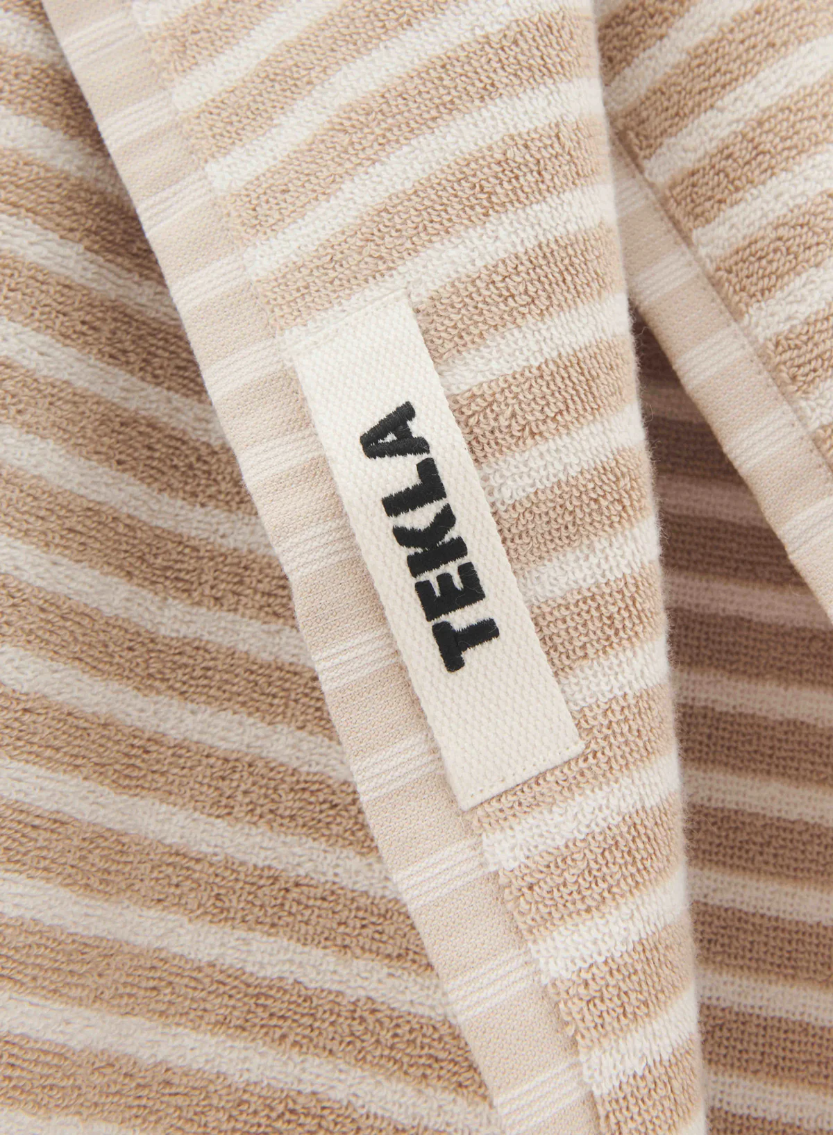 Guest Towel, Ivory Stripes - Tekla - Image 2