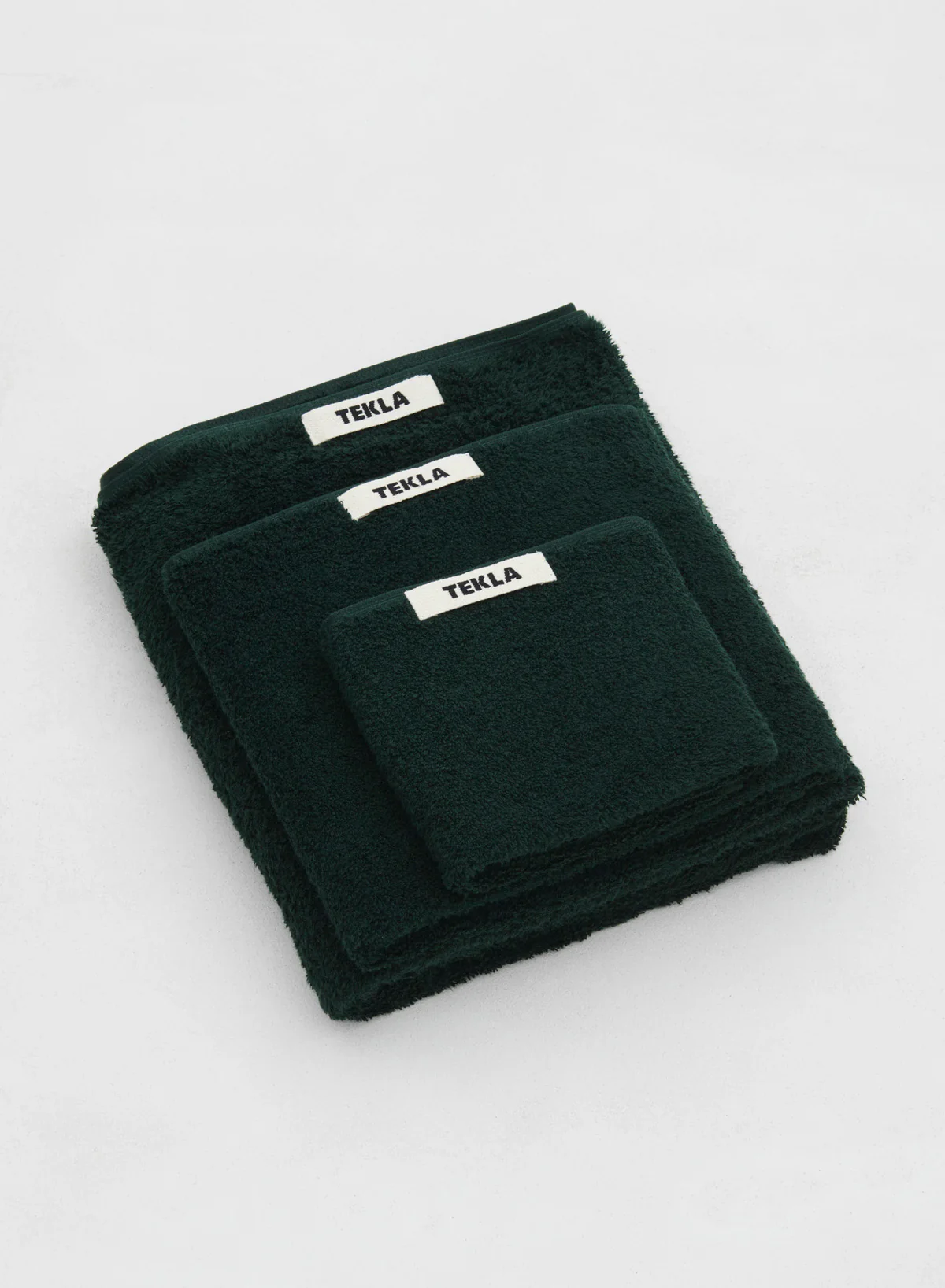 Hand Towel, Forest Green - Tekla - Image 4