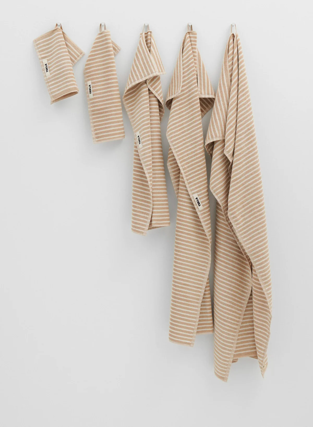Hand Towel, Ivory Stripes - Tekla - Image 4