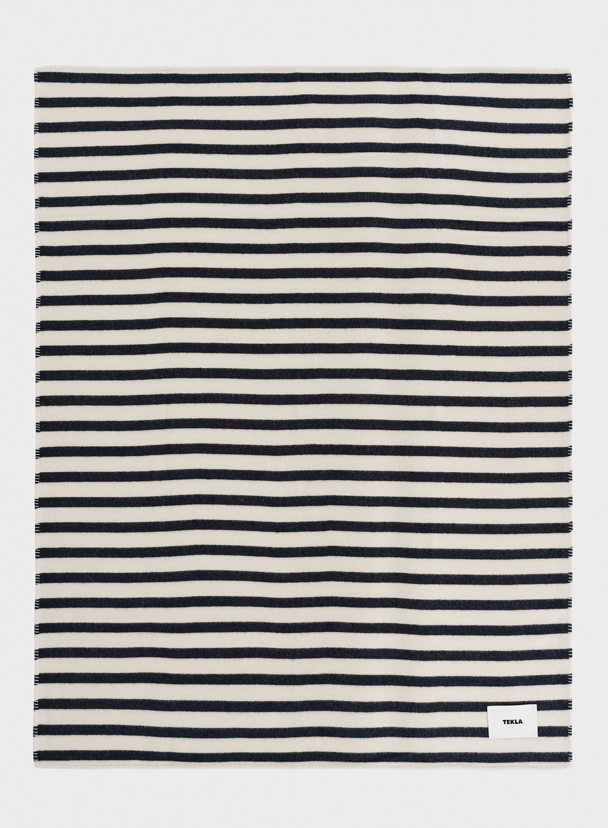 Lambswool Blanket, Magpie Stripes - Tekla - Image 4