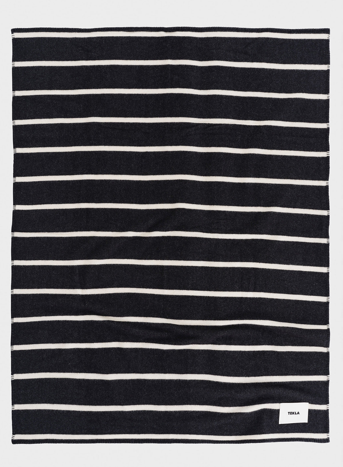 Lambswool Blanket, Starling Stripes - Tekla - Image 3