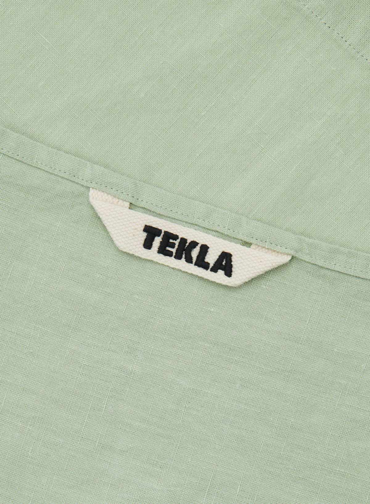 Linen Glass Towel, Ducks Egg - Tekla - Image 3