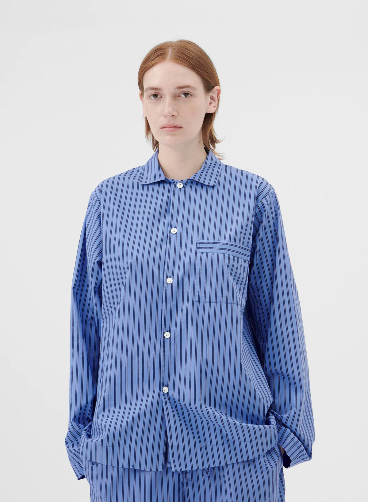 Long Sleeved Shirt, Boro Stripes - Tekla - Image 2