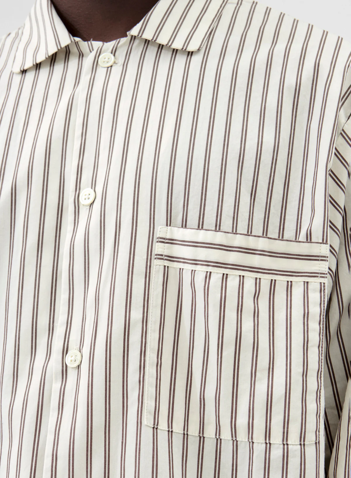Long Sleeved Shirt, Hopper Stripes - Tekla - Image 3