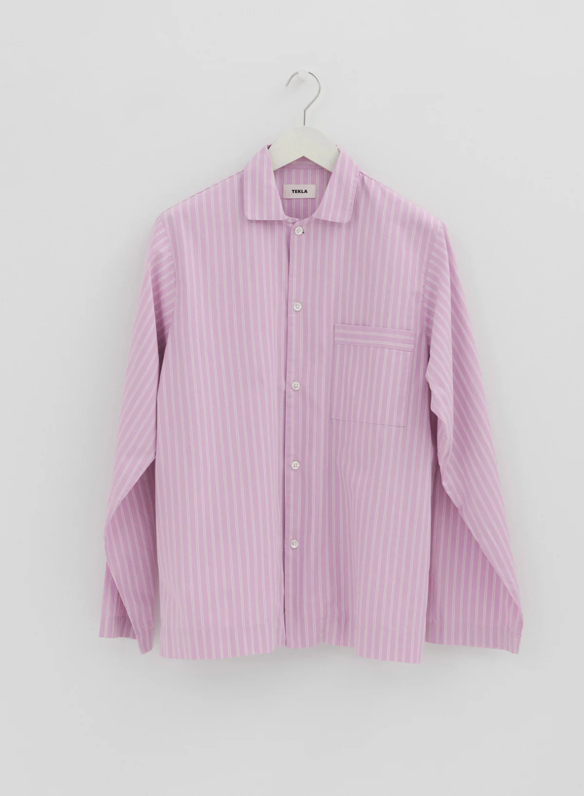 Long Sleeved Shirt, Purple Pink Stripes - Tekla