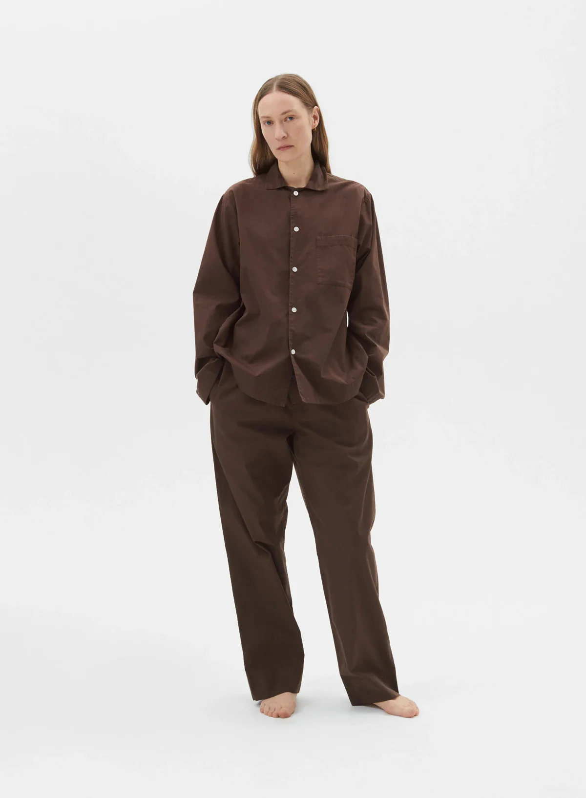Pants - Coffee - Tekla - Image 3