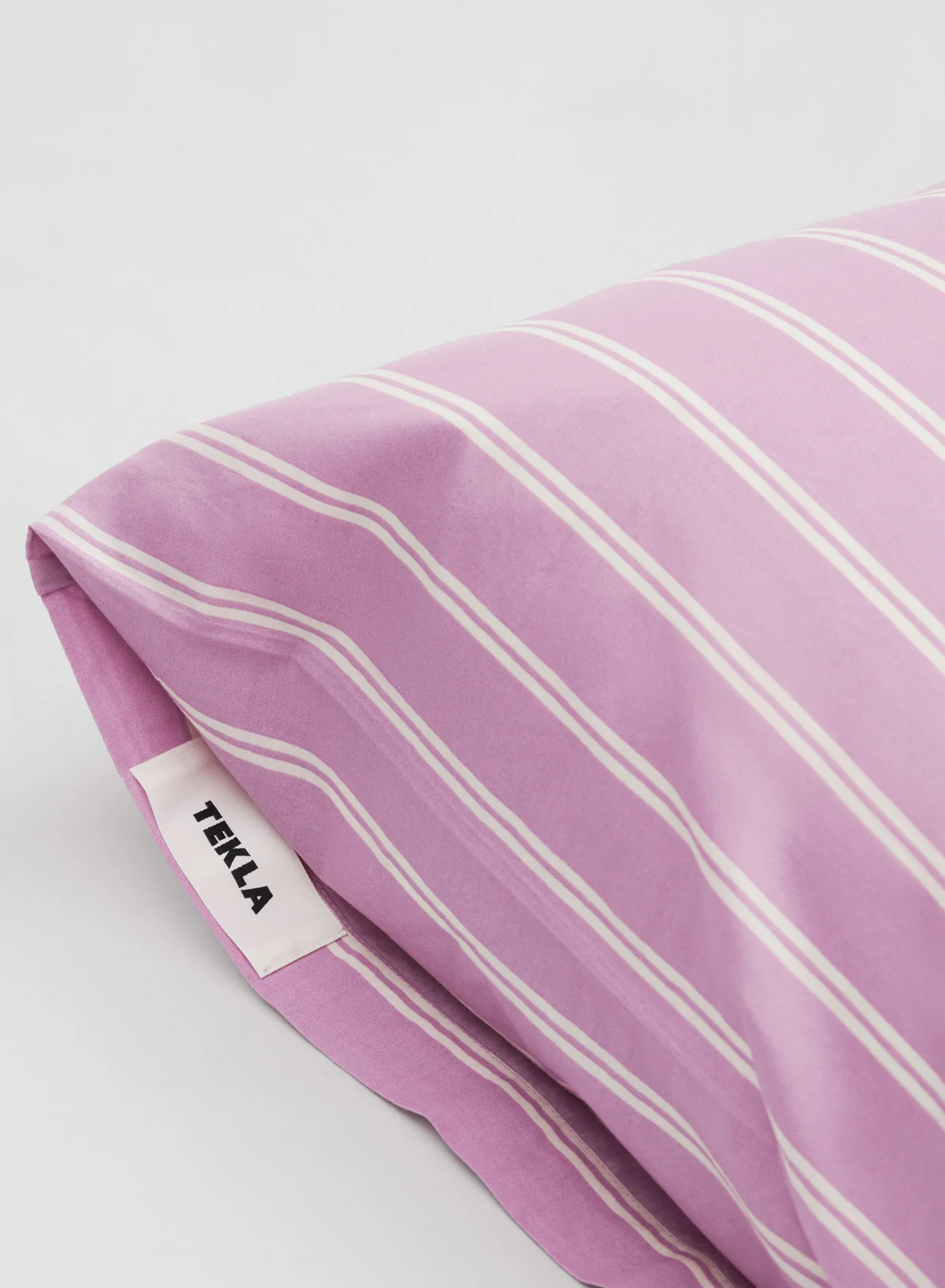 Pillow Sham - Mallow Pink Stripes, 60x70 - Tekla - Image 2