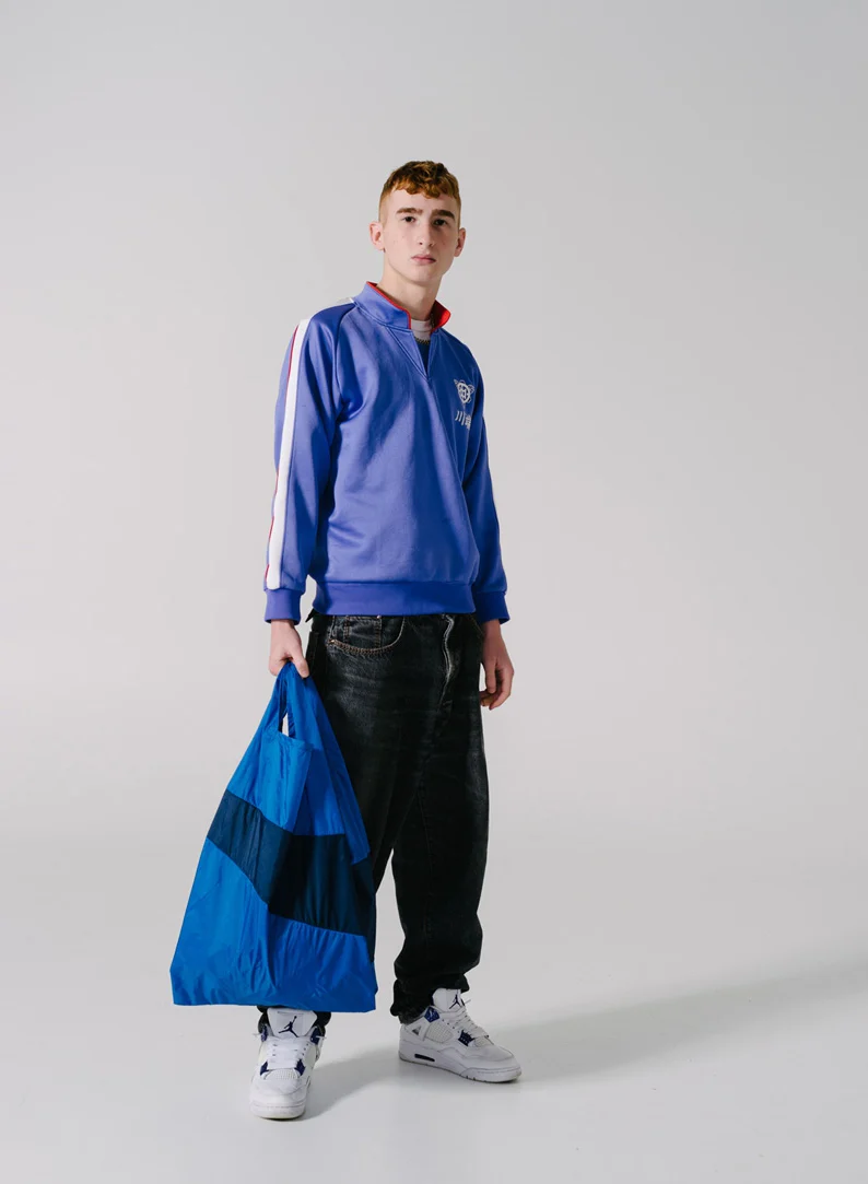 The New Shopping Bag Blue & Navy Large - Image 2
