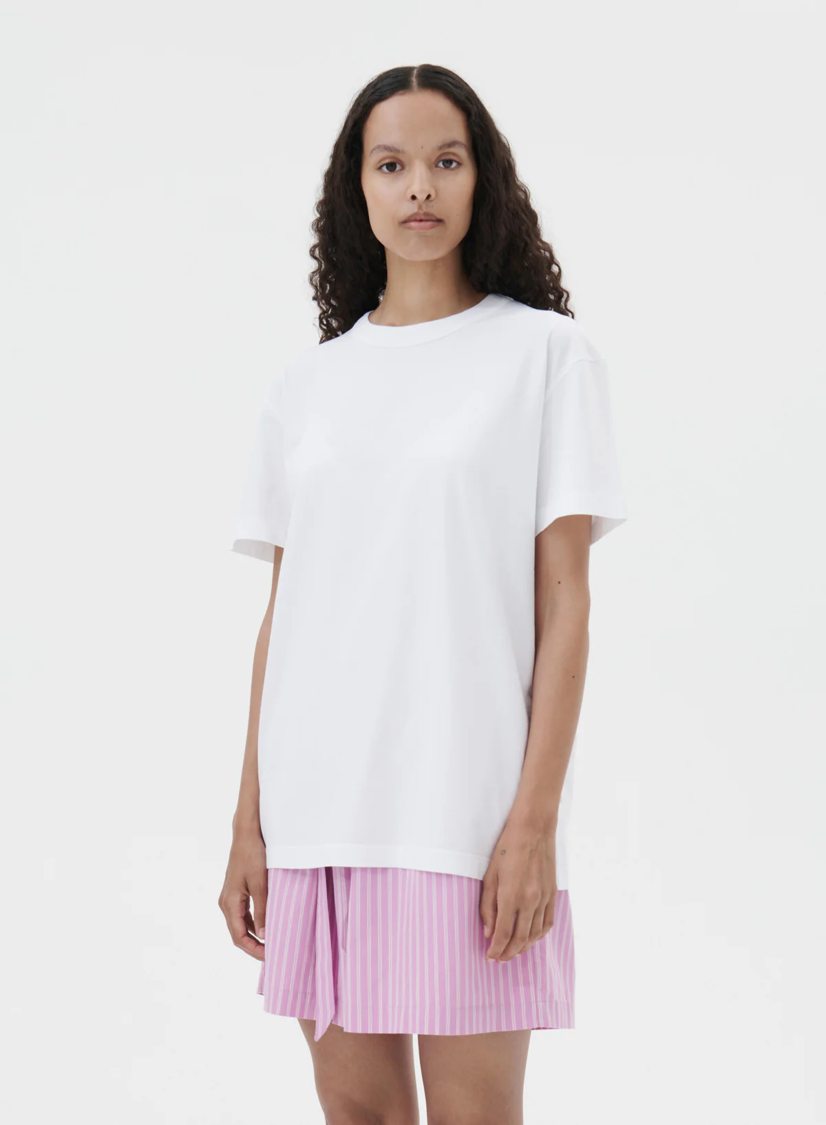 Sleeping Shirt Short, White - Tekla - Image 3