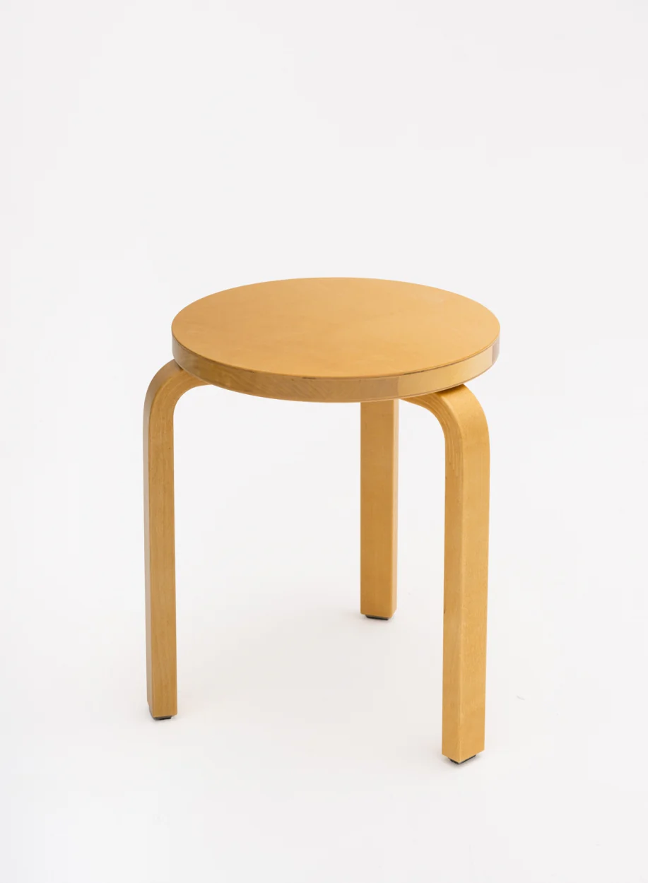 Stool 60, Legs Honey, Seat Honey - Artek