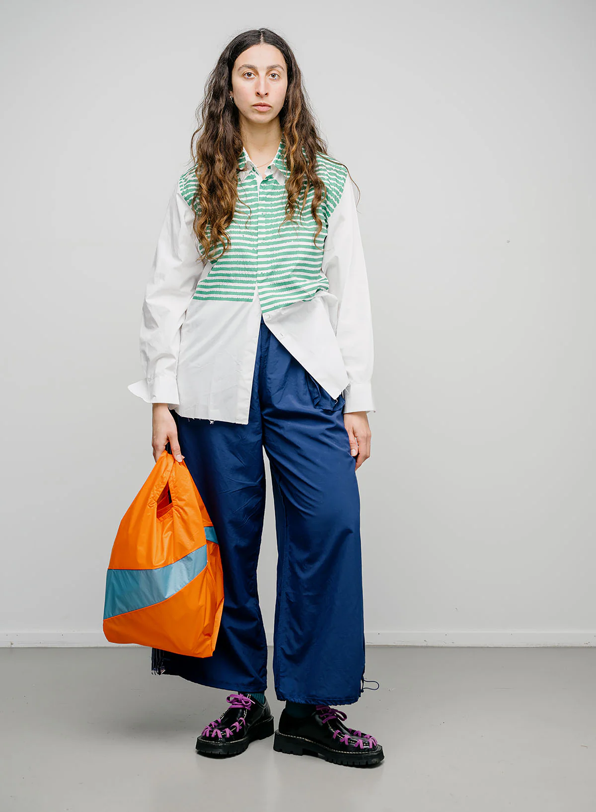 The New Shopping Bag Orange & Ocean Medium - Image 2