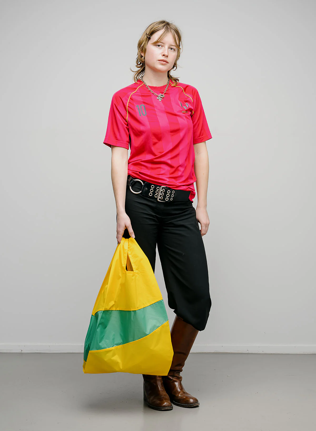 The New Shopping Bag Sunflower & Holly Green Large - Image 2